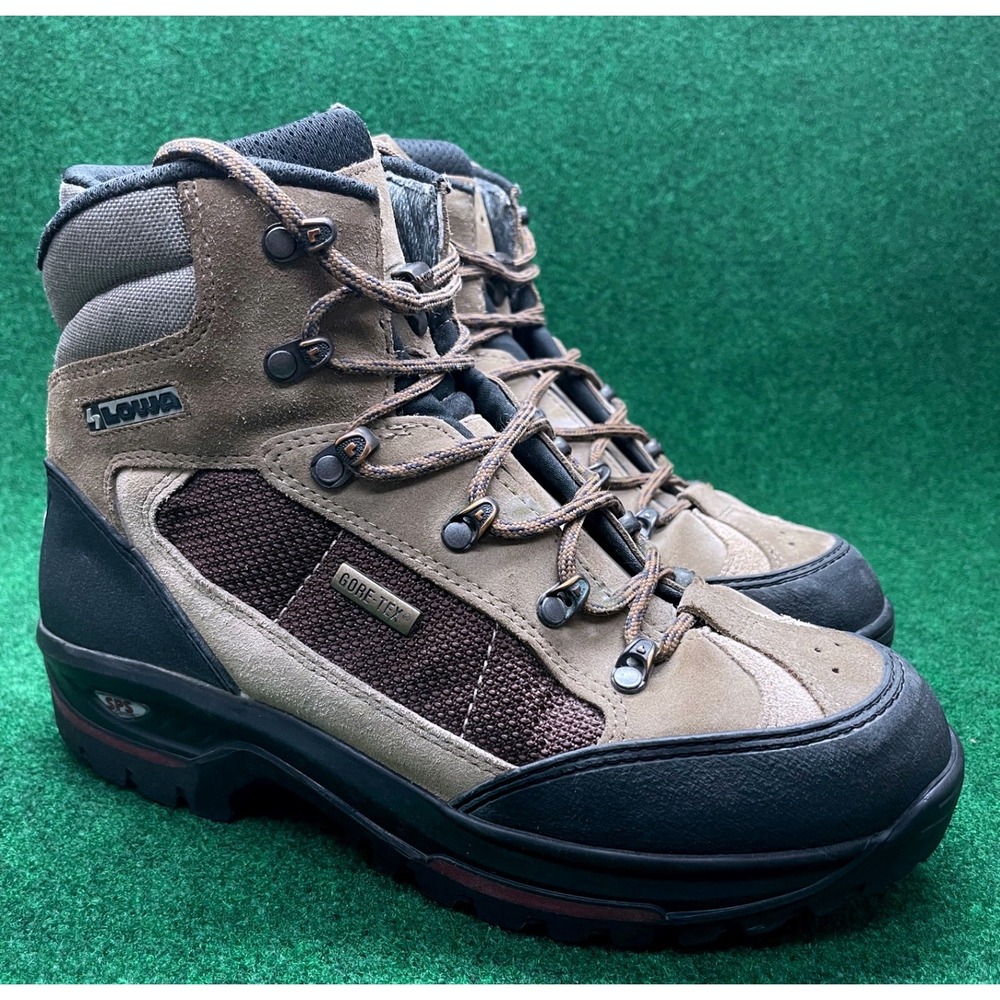 Lowa GORE-TEX SPS Hiking Boots Men's 8 Women's 8.5 Brown Suede Made in Germany
